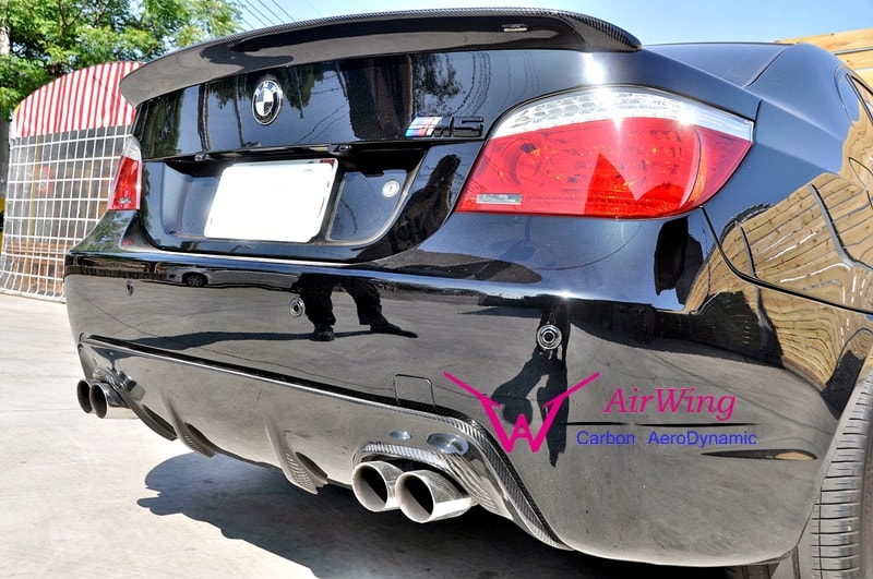 BMW E60 TECH 3D carbon rear diffuser 01